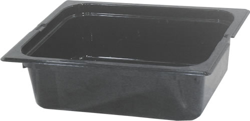 Food Pan, Half Size, Polycarbonate, Black, 4