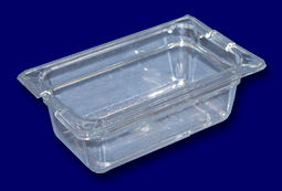 Carlisle Food Service - Food Pan, Ninth Size, Polycarbonate, Clear, 2-1/2