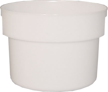 Storage Container, White Polyethylene 12 qt