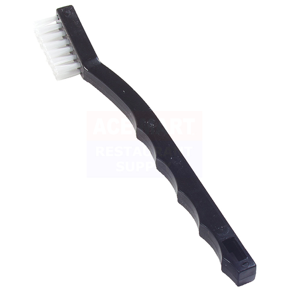 7� Black Toothbrush Style Utility Brush with Nylon Bristles