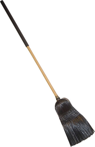 Broom, Warehouse, Synthetic Bristle, Black