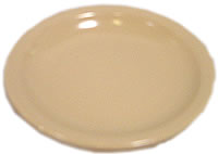 Plate, Melamine, Tan, 10-1/4