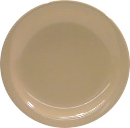 Plate, Melamine, Tan, 6-1/2