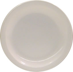 Plate, Melamine, White, 6-1/2