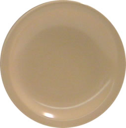 Plate, Melamine, Tan, 5-5/8