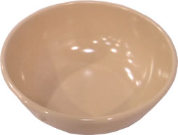 Bowl, Nappy, Melamine, Tan, 16 oz