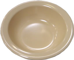 Bowl, Fruit, Melamine, Tan, 4-3/4 oz