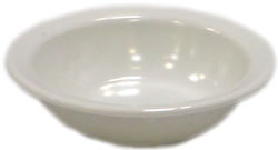 Bowl, Fruit, Melamine, White, 4-3/4 oz