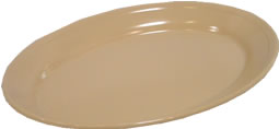 Platter, Melamine, Tan, 12