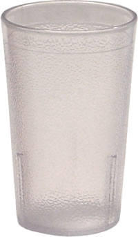 Carlisle Food Service - Tumbler, Plastic Pebbled Stacking Clear 5 oz