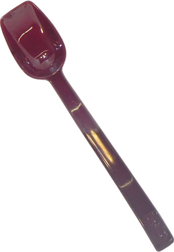 Spoon, Solid, Plastic, Brown, 3/4 oz, 10