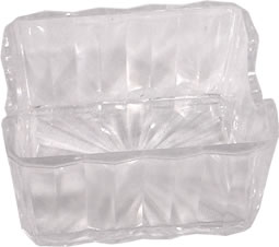Sugar Packet Holder, Crystalite Clear
