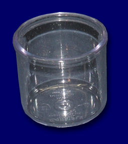 Condiment Jar, Clear, 8 oz