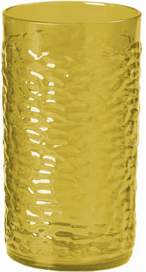 Carlisle Food Service - Tumbler, Plastic, Pebbled, Yellow, 16 oz