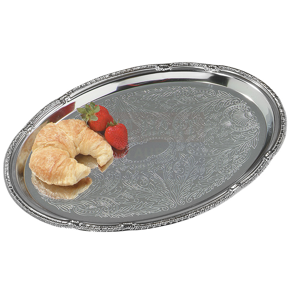 Carlisle Food Service - Tray, Celebration Series Oval Ornate Border