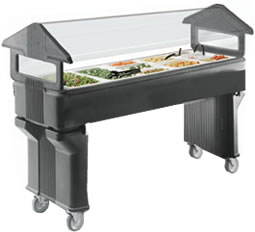 Food Bar, Portable, Black, 6'