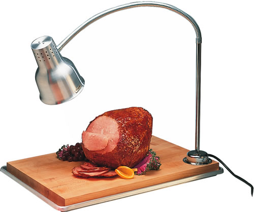 Carlisle Food Service - Heat Lamp, Single Bulb, Flexible Arm, w/Cutting Board