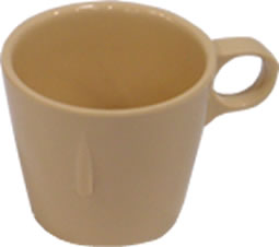 Cup, Coffee/Tea, Melamine, Stacking, Tan, 7 oz