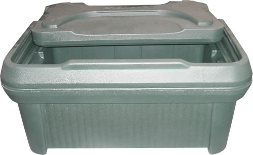 Pan Carrier, Top Loader, Slide/Seal Lid, Green, 6