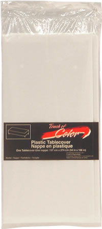 Creative Expressions - Tablecover, Plastic White