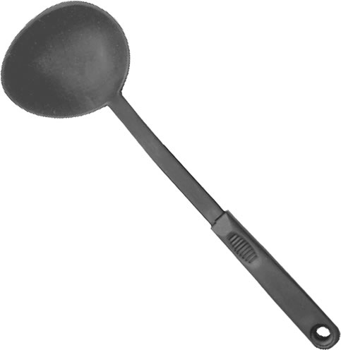 Ladle, Nylon, Black