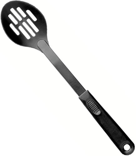 Spoon, Nylon Slotted Black