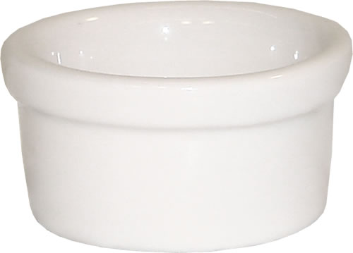 Diversified Ceramics Corp. - Ramekin, Ceramic, Fluted, White, 2 oz