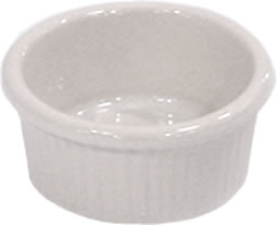 Diversified Ceramics Corp. - Ramekin, China, Fluted, White, 6 oz