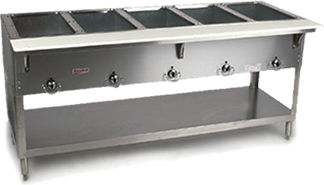 Hot Food Table, 5 Well, Electric, 220v