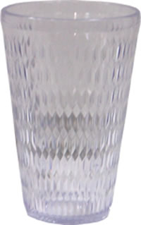 Tumbler, Plastic Starbrite Cooler Clear 16 oz