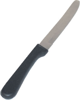 ABC Valueline - Knife, Steak, Round Tip, Plastic Handle