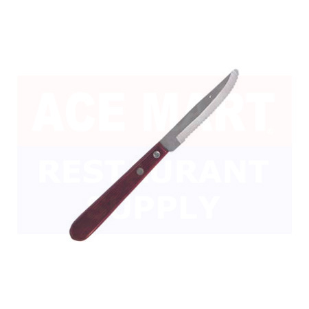 ABC Valueline - Knife, Steak, Round Tip, Wood Handle