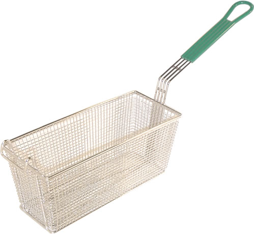 Fry Basket, Coated Handle, 13-1/4