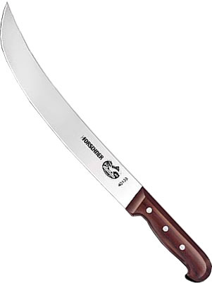 Knife, Cimeter, Wood Handle, 12