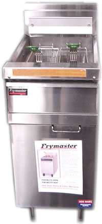 Fryer, Nat Gas, Stainless Pot, 40 lb Oil Capacity