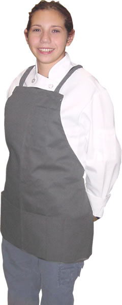 Black 3 Pocket Short Bib Apron