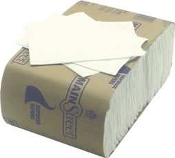 Napkin, Lowfold, Disposable, White