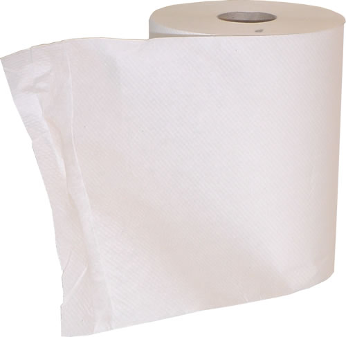 Paper Towel, Roll, White