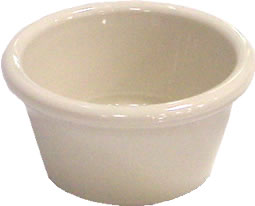 Gessner Products - Ramekin, Plastic, Plain, Bone, 2 oz