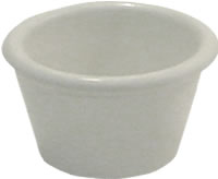 Ramekin, Plastic, Bone, 1-1/2 oz