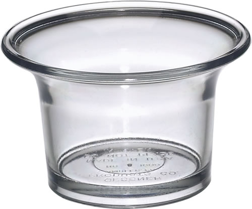 Sauce Cup, Clear Plastic 2 oz