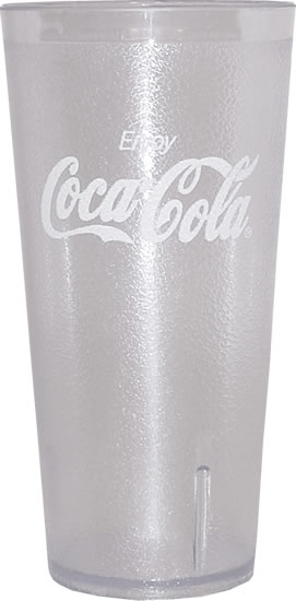 G.E.T. Enterprises Inc. - Tumbler, Plastic Coca-Cola Clear 24 oz