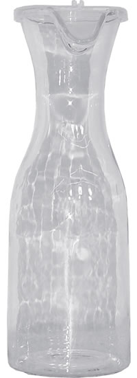 Carafe, Plastic, w/ Lid, 1 liter