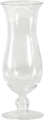 G.E.T. Enterprises Inc. - Glass, Hurricane, Heavy Plastic, 15 oz