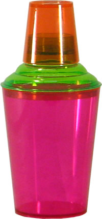 Shaker, Plastic Neon 17-1/2 oz