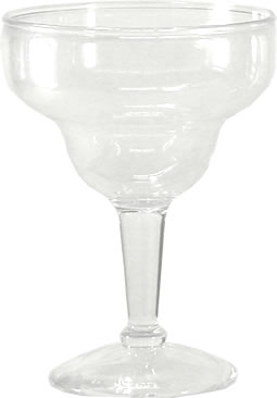 G.E.T. Enterprises Inc. - Glass, Margarita, Super, Heavy Plastic, 36 oz