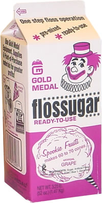 Gold Medal Products Co. - Cotton Candy Floss Sugar, Grape
