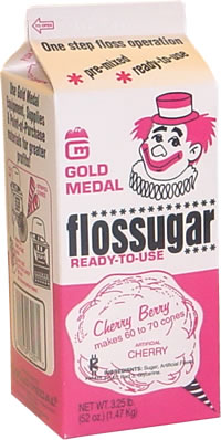 Gold Medal Products Co. - Cotton Candy Floss Sugar, Cherry