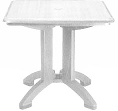 Grosfillex Inc. - Table, Patio Vega White 32