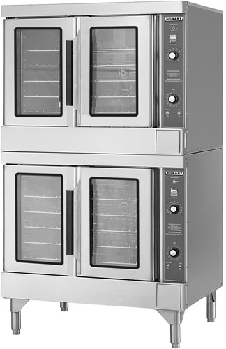 Hobart Corp. - Oven, Convection, Full Size, Double Stack, Double Glass Door, Stainless, 20